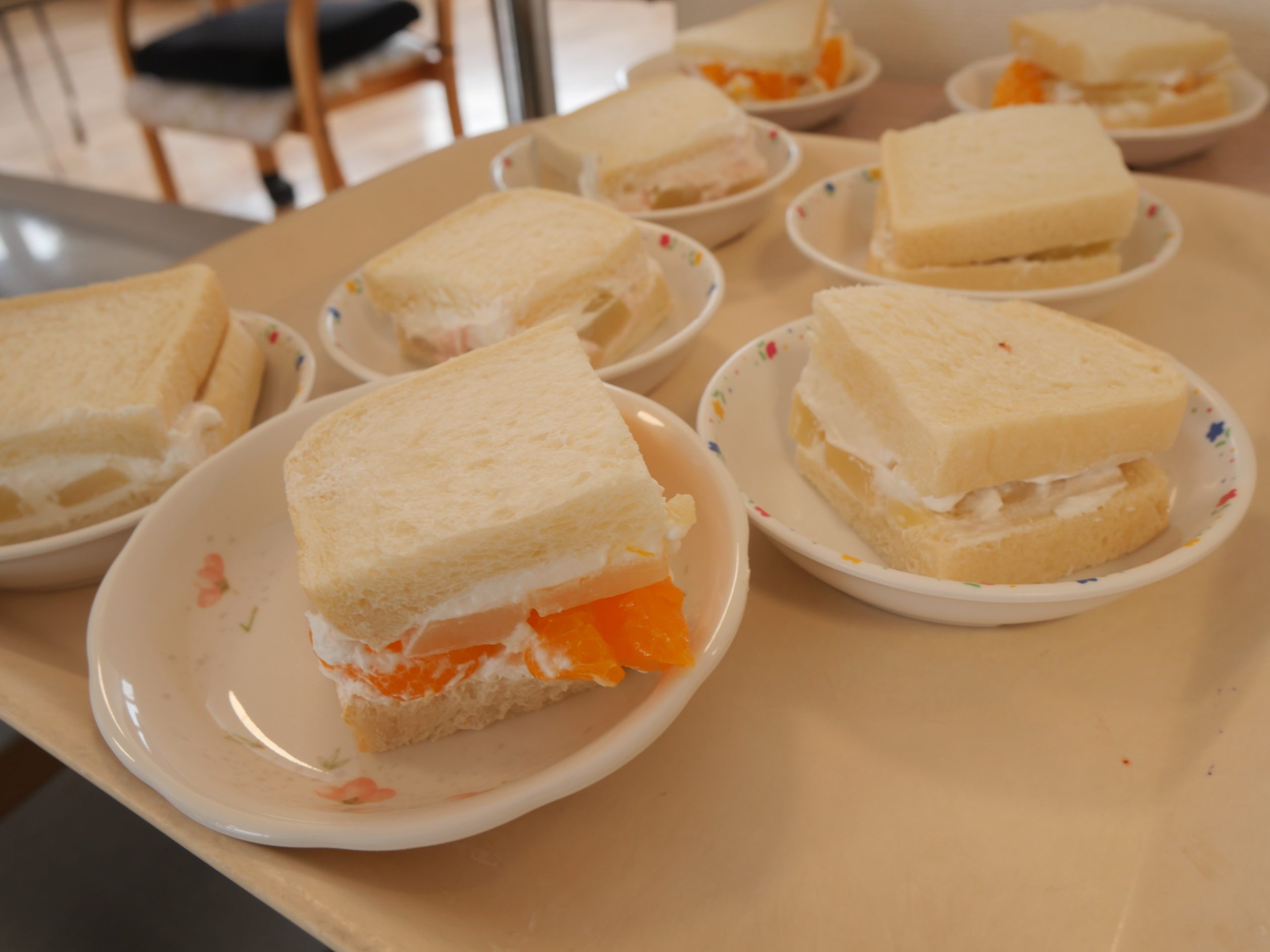 フルーツサンド作りをしました🥪